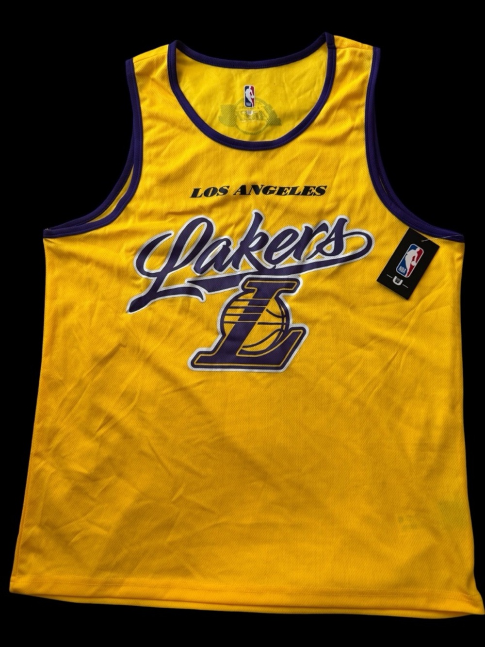 New Los Angeles Lakers Yellow Basketball Jersey shirt Tank Top XL